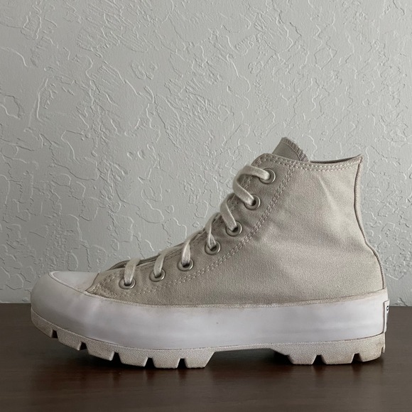 Converse All Star Chuck Taylor Platform Chunky Lug Sole Hi-Top Retro‎ Womens 8 - Picture 3 of 11